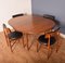 Teak Fresco Round Table & 4 Chairs by Victor Wilkins for G-Plan, 1960s, Set of 5 3
