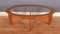 Teak & Glass Oval Astro Coffee Table by Victor Wilkins for G-Plan, Image 1