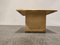 Vintage Travertine and Brass Coffee Table from Fedam, 1970s 3