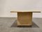 Vintage Travertine and Brass Coffee Table from Fedam, 1970s 2