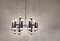 Chrome Chandelier by Gaetano Sciolari for Boulanger, 1970s 4