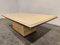 Vintage Travertine and Brass Coffee Table from Fedam, 1970s 6