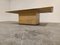 Vintage Travertine and Brass Coffee Table from Fedam, 1970s, Imagen 11