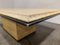 Vintage Travertine and Brass Coffee Table from Fedam, 1970s 7