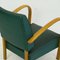 Italian Mid-Century Beech Lounge Chair with Green Leatherette, Image 9