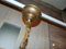 Vintage Secessionist Brass Ceiling Lamp, Imagen 3