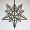 Mid-Century Brass Star Pendant Lamp, Italy, 1950s, Image 8