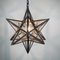Mid-Century Brass Star Pendant Lamp, Italy, 1950s 2
