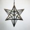 Mid-Century Brass Star Pendant Lamp, Italy, 1950s 3