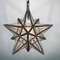 Mid-Century Brass Star Pendant Lamp, Italy, 1950s 6