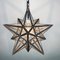 Mid-Century Brass Star Pendant Lamp, Italy, 1950s, Immagine 6