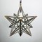 Mid-Century Brass Star Pendant Lamp, Italy, 1950s 1