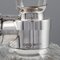 20th Century English Solid Silver & Glass Spirit Decanter with Lock & Key, 1930s, Image 8