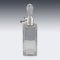20th Century English Solid Silver & Glass Spirit Decanter with Lock & Key, 1930s, Image 5