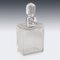 20th Century English Solid Silver & Glass Spirit Decanter with Lock & Key, 1920s, Image 4