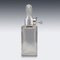 20th Century English Solid Silver & Glass Spirit Decanter with Lock & Key, 1920s 6