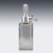 20th Century English Solid Silver & Glass Spirit Decanter with Lock & Key, 1920s, Image 6