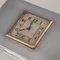 20th Century English Art Deco Solid Silver Cigarette Box with Clock, London, 1920s, Imagen 14
