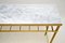 Vintage French Brass & Marble Console Table 6