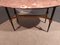 Coffee Table in Iron and Brass with Marble Top, 1950s, Imagen 2