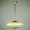 Art Deco Marble Glass Shade Bar Pendant Light, 1930s 1