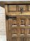 19th Century Catalan Spanish Baroque Credenza or Buffet with Two Drawers in Carved Walnut 14