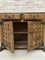 19th Century Catalan Spanish Baroque Credenza or Buffet with Two Drawers in Carved Walnut 11