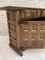 19th Century Catalan Spanish Baroque Credenza or Buffet with Two Drawers in Carved Walnut 12