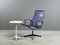 Blue Vinyl EA 116 Swivel Lounge Chair by Charles & Ray Eames for Herman Miller, Immagine 8