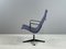 Blue Vinyl EA 116 Swivel Lounge Chair by Charles & Ray Eames for Herman Miller 1