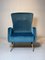 Mid-Century Italian Reupholstered Easy Chair in the Style of Marco Zanuso, 1950s 7