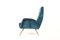Mid-Century Italian Reupholstered Easy Chair in the Style of Marco Zanuso, 1950s, Imagen 2