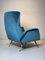 Mid-Century Italian Reupholstered Easy Chair in the Style of Marco Zanuso, 1950s, Imagen 3