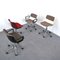 Plastic Chairs with Metal Alloy, Set of 5 2