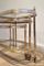 Wheeled Brass Nesting Tables from Maison Baguès, Set of 3 5