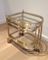 Wheeled Brass Nesting Tables from Maison Baguès, Set of 3, Image 3