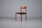 Scandinavian Teak Chair with Velvet by Harbo Sølvsten & Knud Andersen for J.C.A. Jensen, 1960s 4