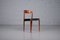 Scandinavian Teak Chair with Velvet by Harbo Sølvsten & Knud Andersen for J.C.A. Jensen, 1960s, Image 3