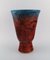 French Large Art Deco Vase in Glazed Ceramics, 1940s, Image 2