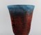 French Large Art Deco Vase in Glazed Ceramics, 1940s, Image 6