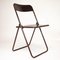 Vintage Brown Plastic Folding Chairs, 1970s, Set of 2 2