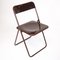 Vintage Brown Plastic Folding Chairs, 1970s, Set of 2 11