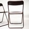 Vintage Brown Plastic Folding Chairs, 1970s, Set of 2 7