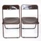 Vintage Brown Plastic Folding Chairs, 1970s, Set of 2 3