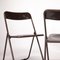 Vintage Brown Plastic Folding Chairs, 1970s, Set of 2 8