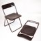 Vintage Brown Plastic Folding Chairs, 1970s, Set of 2 10