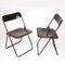 Vintage Brown Plastic Folding Chairs, 1970s, Set of 2, Image 4