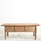 Antique Elm Console Table with Drawers, Image 3