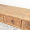 Antique Elm Console Table with Drawers 6