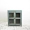 Blue Vintage Glass Fronted Cupboard 1